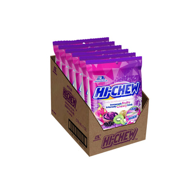 Superfruit Mix, 6 Bags, 3.17Oz Each - Kiwi, Acai, Dragonfruit - Unique Fun Soft & Chewy Candy - Immensely Juicy Fruity Candy Flavors, Individually Wrapped for Sharing