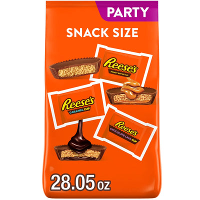 Assorted Flavored Snack Size Peanut Butter Cups Candy, Party Pack 28.05 Oz