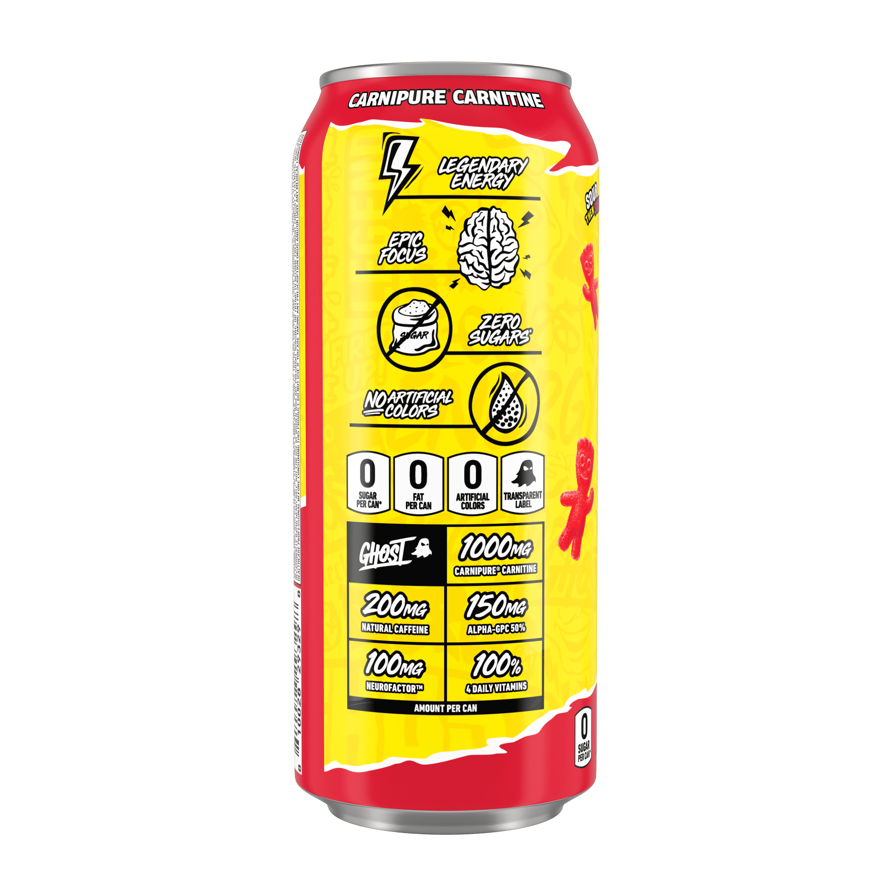 Zero Sugar Energy Drink, SOUR PATCH KIDS Redberry, 16 Oz Can, 12 Pk
