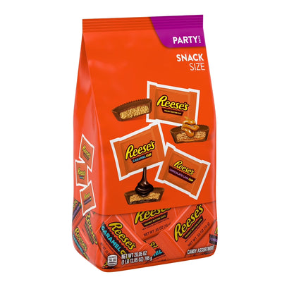 Assorted Flavored Snack Size Peanut Butter Cups Candy Party Pack, 28.05 Oz